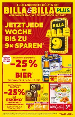 Titelbild des Prospekts von BILLA TIROL