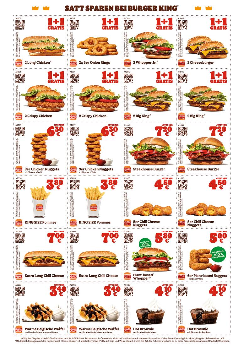 Prospekt von Burger King