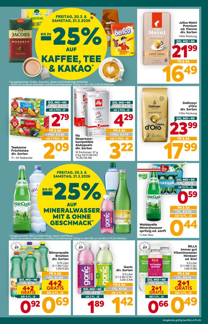 Prospekt von BILLA PLUS