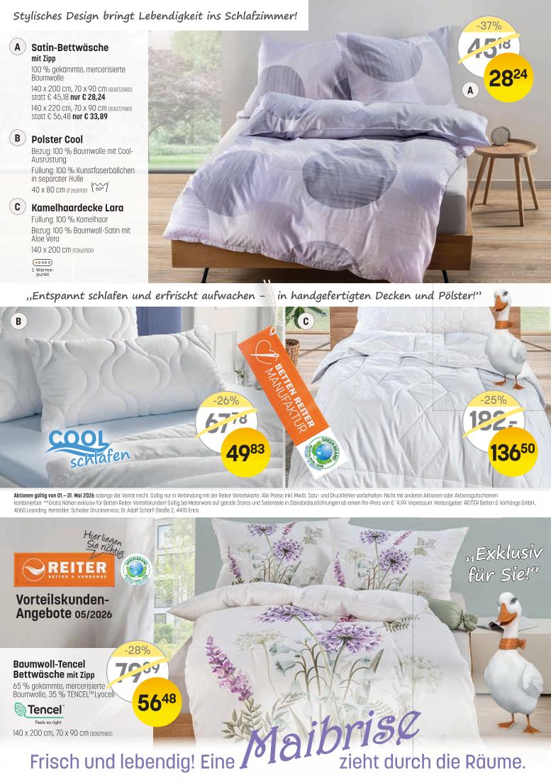 Prospekt von Betten Reiter