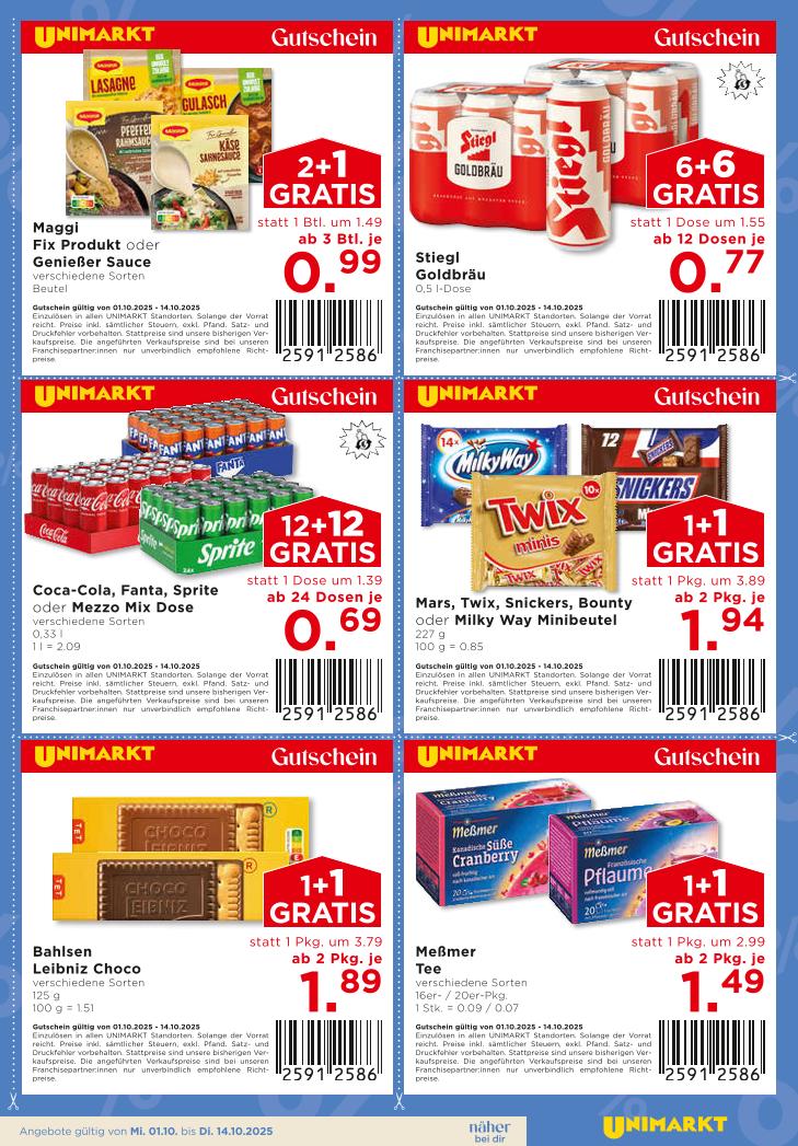 Prospekt von Unimarkt