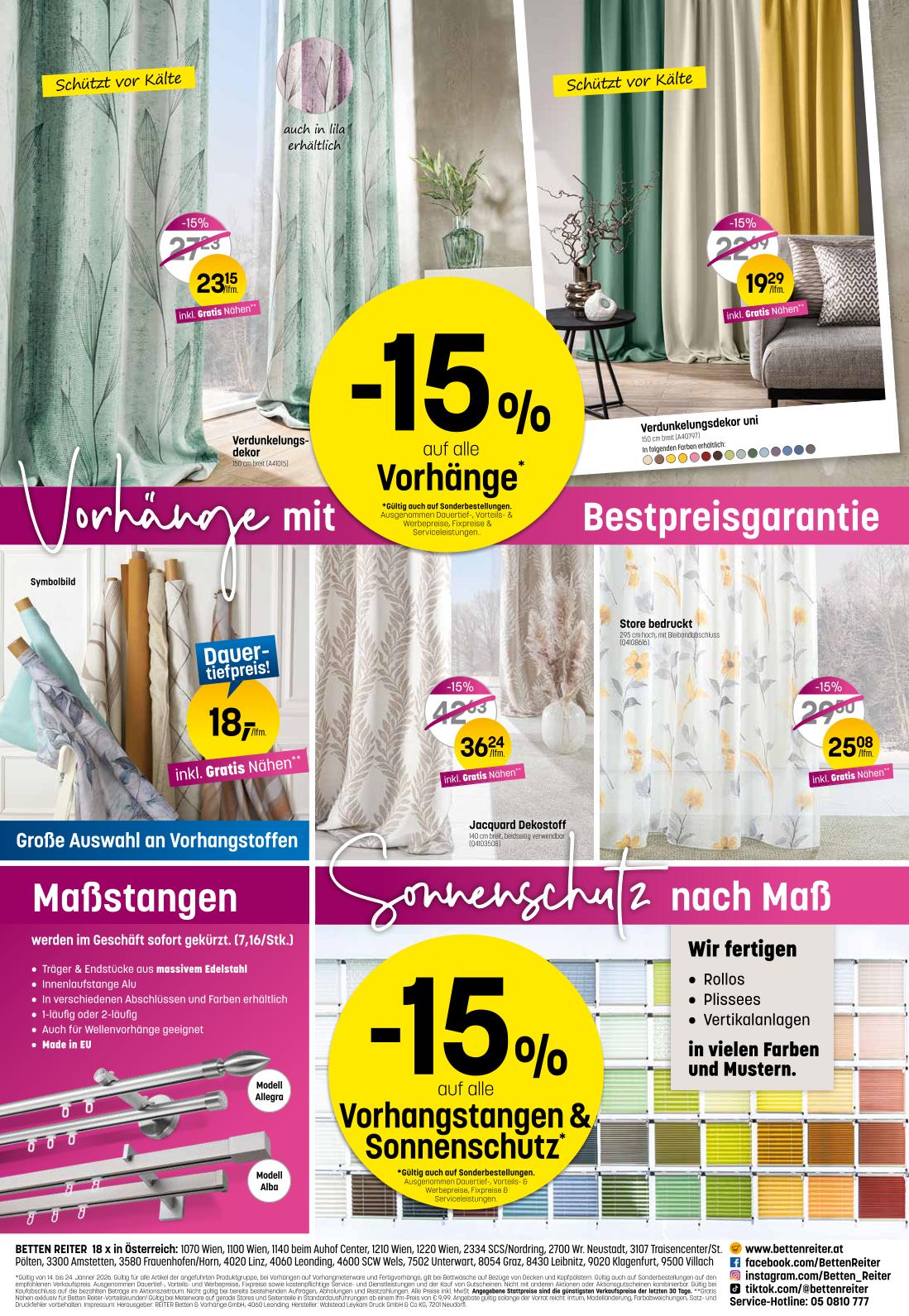 Prospekt von Betten Reiter