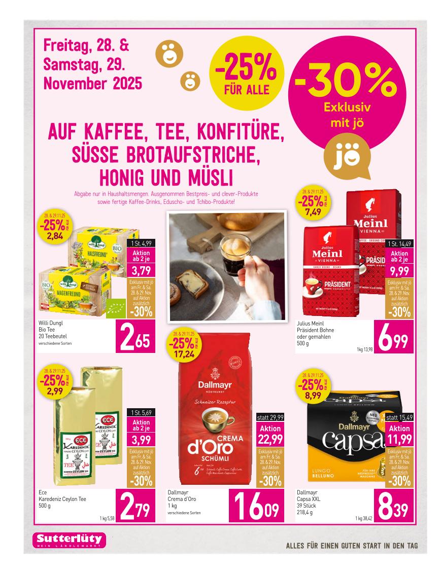 Prospekt von Sutterlüty