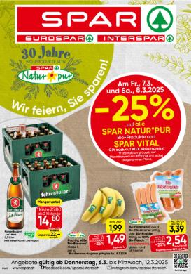 Titelbild des Prospekts von SPAR VBG