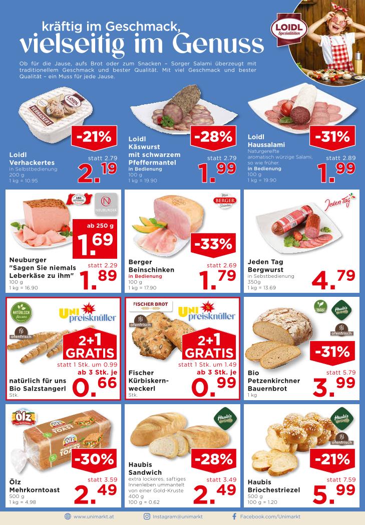 Prospekt von Unimarkt