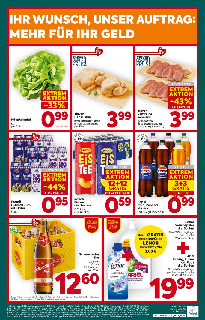 Prospekt von BILLA PLUS