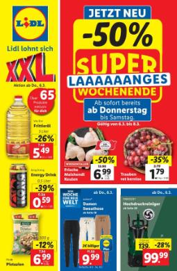Titelbild des Prospekts von Lidl Österreich