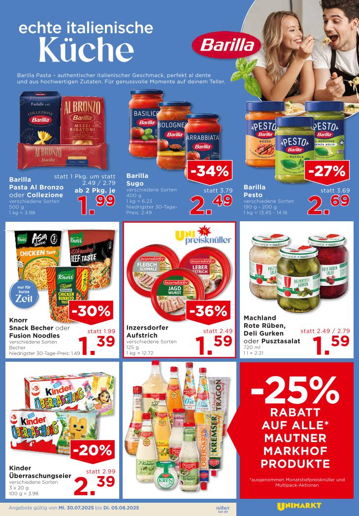 Prospekt von Unimarkt
