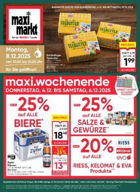 Titelbild des Prospekts von Maximarkt Wels