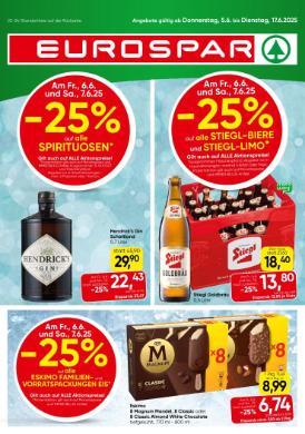 Titelbild des Prospekts von EUROSPAR TIR / SBG