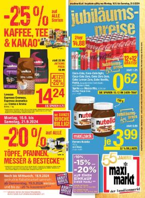 Titelbild des Prospekts von Maximarkt Ried