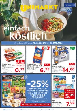 Titelbild des Prospekts von Unimarkt Nord