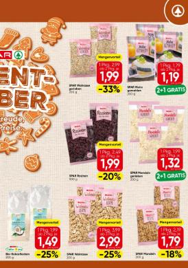 Titelbild des Prospekts von SPAR BACKEN BGLD / NOE / W / VBG  / KTN / STMK