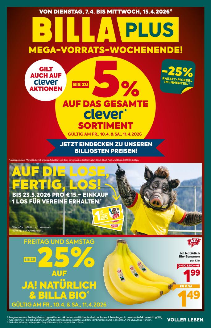 Prospekt von BILLA PLUS