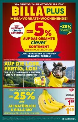 Titelbild des Prospekts von BILLA PLUS Wien / Burgenland