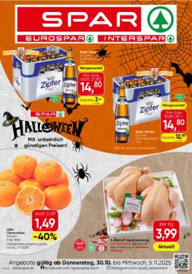 Titelbild des Prospekts von SPAR OÖ