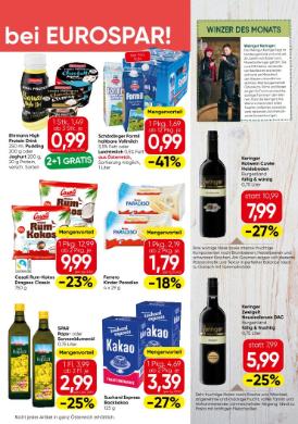 Titelbild des Prospekts von EUROSPAR OOE