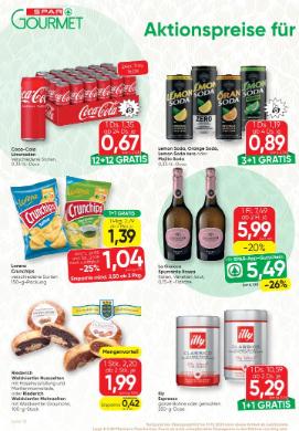 Titelbild des Prospekts von SPAR Gourmet