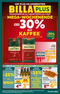 Titelbild des Prospekts von BILLA PLUS Kärnten