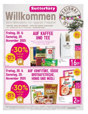 Titelbild des Prospekts von Sutterlüty