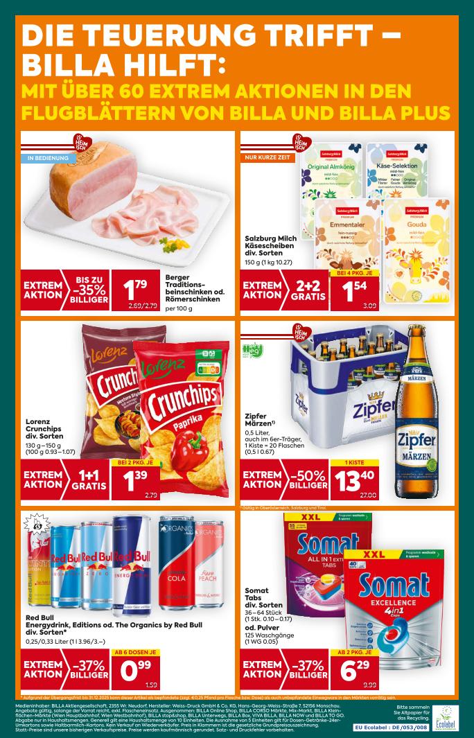 Prospekt von BILLA PLUS