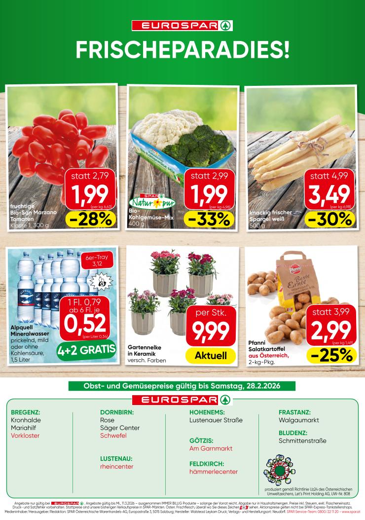 Prospekt von EUROSPAR