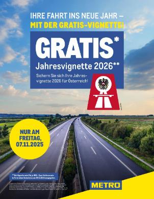 Titelbild des Prospekts von METRO VIGNETTE