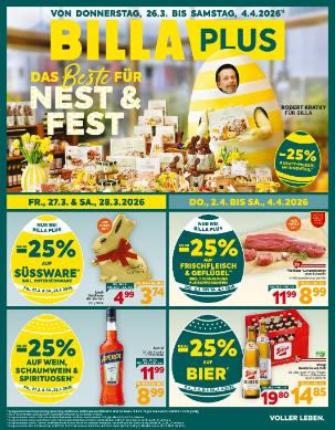Titelbild des Prospekts von BILLA PLUS Salzburg