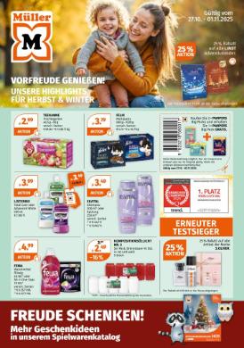 Titelbild des Prospekts von Müller Drogerie