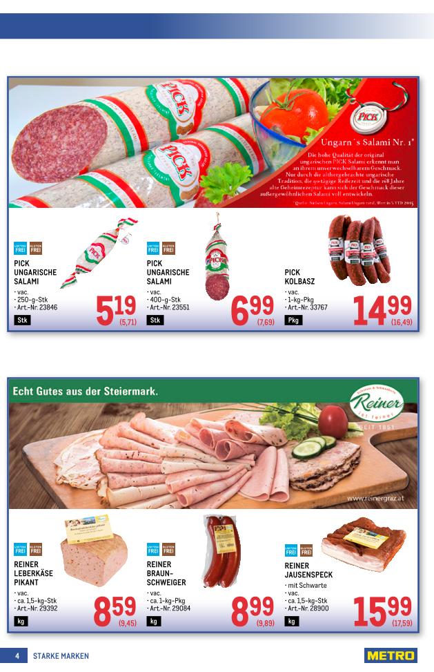 Prospekt von METRO
