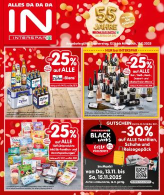 Titelbild des Prospekts von INTERSPAR SBG