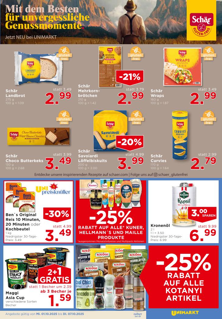 Prospekt von Unimarkt
