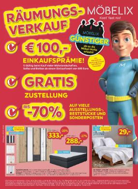 Titelbild des Prospekts von Möbelix