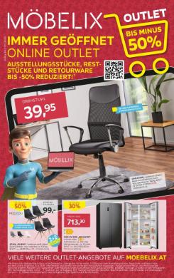 Titelbild des Prospekts von Möbelix Outlet
