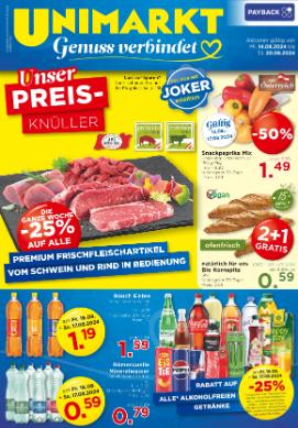 Titelbild des Prospekts von Unimarkt Nord / Ost