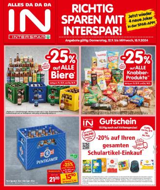 Titelbild des Prospekts von INTERSPAR STMK