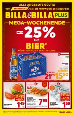 Titelbild des Prospekts von BILLA Burgenland