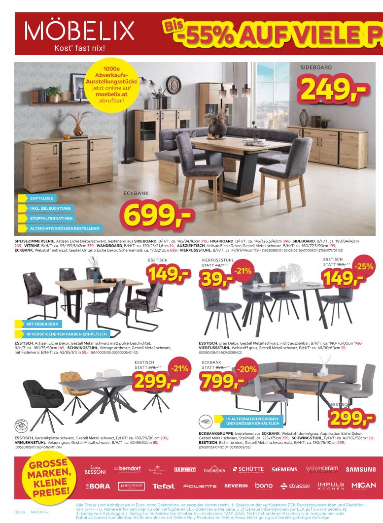 Prospekt von Möbelix