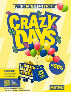 Titelbild des Prospekts von METRO CRAZY DAYS