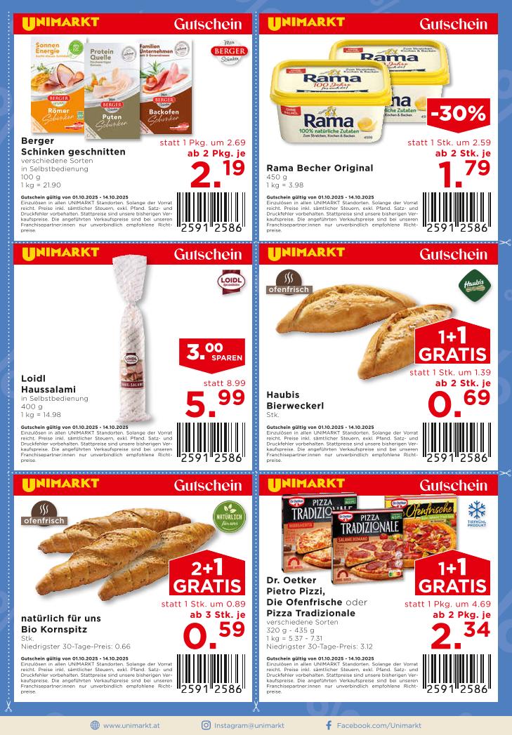 Prospekt von Unimarkt