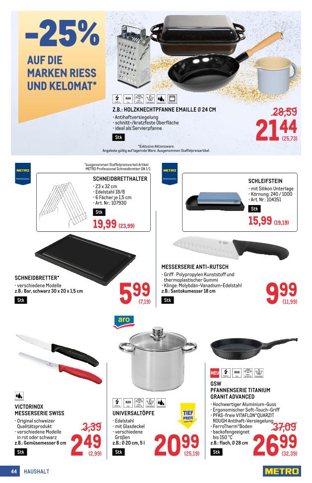 Prospekt von METRO
