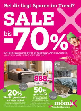 Titelbild des Prospekts von mömax