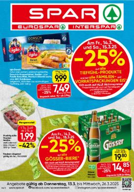 Titelbild des Prospekts von SPAR STMK