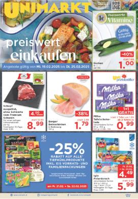 Titelbild des Prospekts von Unimarkt