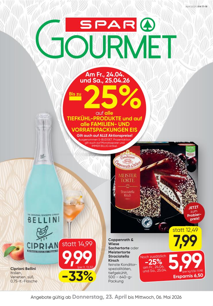 Prospekt von SPAR Gourmet