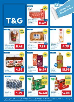 Titelbild des Prospekts von T&G Kärnten