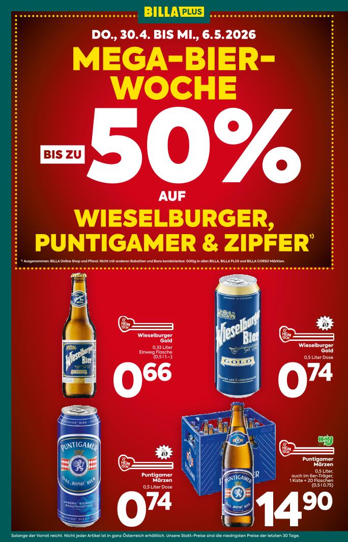 Prospekt von BILLA PLUS