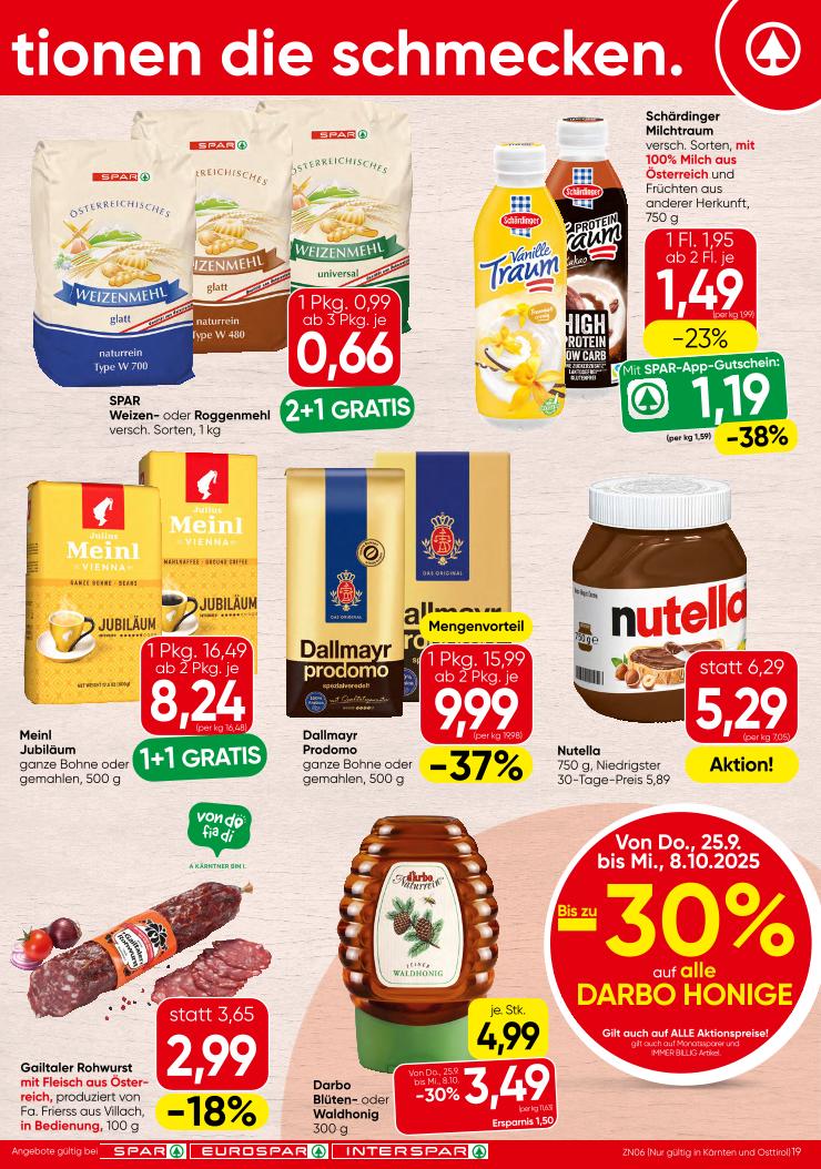 Prospekt von SPAR