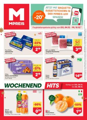 Titelbild des Prospekts von MPREIS Oberösterreich