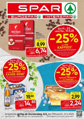 Titelbild des Prospekts von SPAR OÖ